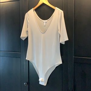 Leith Nordstrom Bodysuit Deep V size large